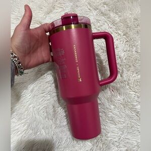 Starbucks x Stanley Cup Holiday 2024 - Tumbler 40 oz Winter Pink -  NWT